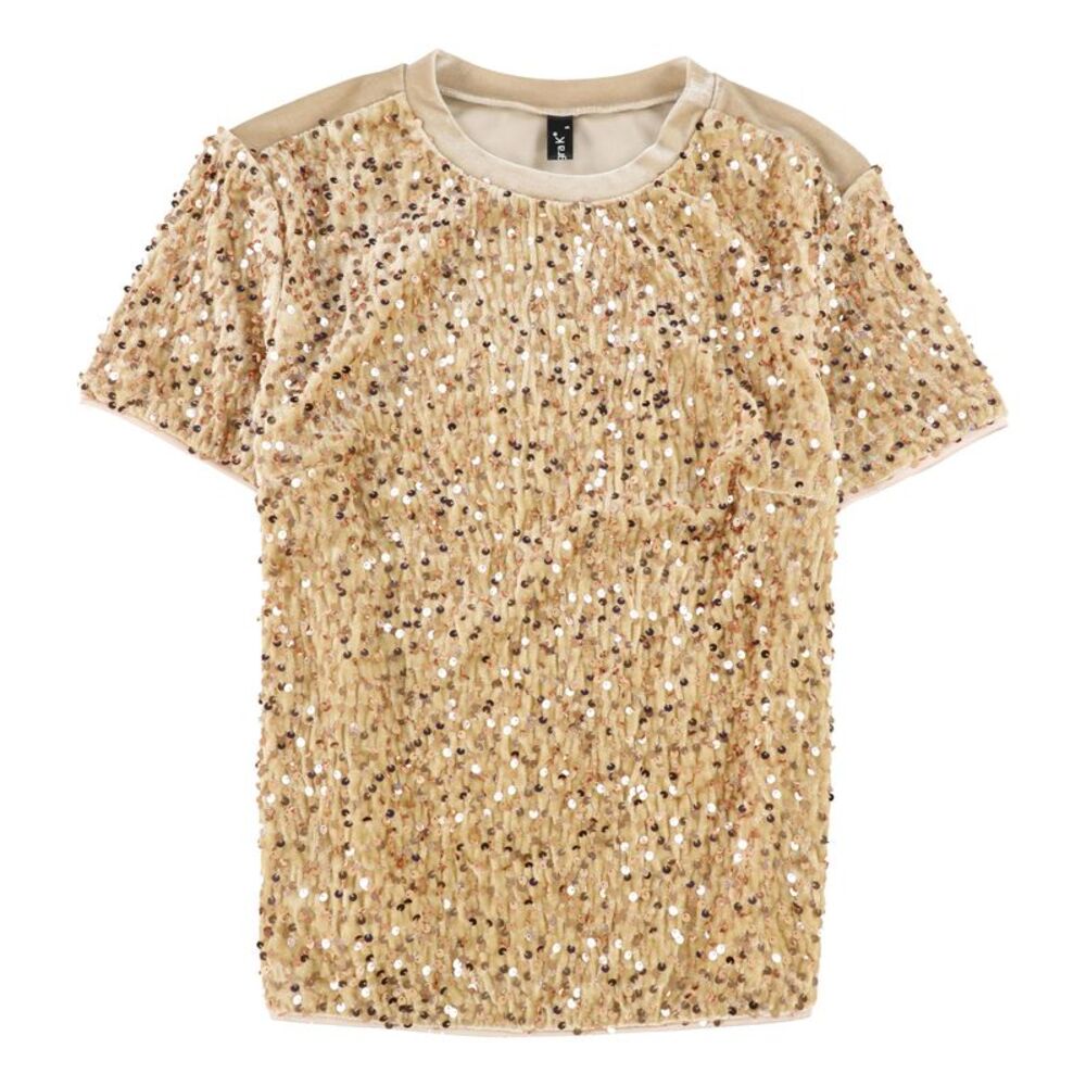 Allegra K Womens Sequin Shell Blouse, NWT
